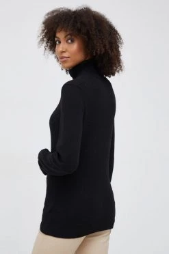 Γυναικεία Χωρίς φερμουάρ Πουλόβερ με μείγμα κασμίρ Sisley χρώμα: μαύρο, -Εξοδος Sisley Κατάστημα unnamed file 1854