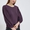 Γυναικεία Μακρυμάνικο Longsleeve Sisley μοβ
