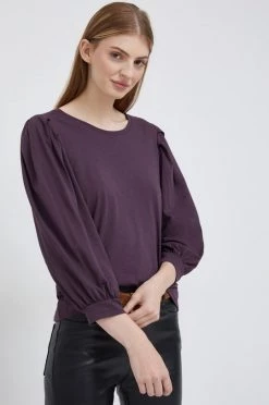 Γυναικεία Μακρυμάνικο Longsleeve Sisley μοβ