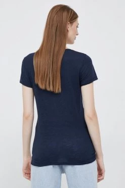 Γυναικεία Κοντομάνικο Μπλουζάκι Sisley ναυτικό μπλε -Εξοδος Sisley Κατάστημα unnamed file 1934