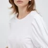 Γυναικεία Μακρυμάνικο Βαμβακερό μπλουζάκι Sisley άσπρο