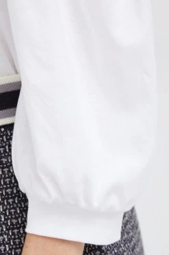 Γυναικεία Μακρυμάνικο Βαμβακερό μπλουζάκι Sisley άσπρο -Εξοδος Sisley Κατάστημα unnamed file 1948