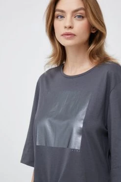 Γυναικεία Κοντομάνικο Βαμβακερό μπλουζάκι Sisley γκρι -Εξοδος Sisley Κατάστημα unnamed file 1961