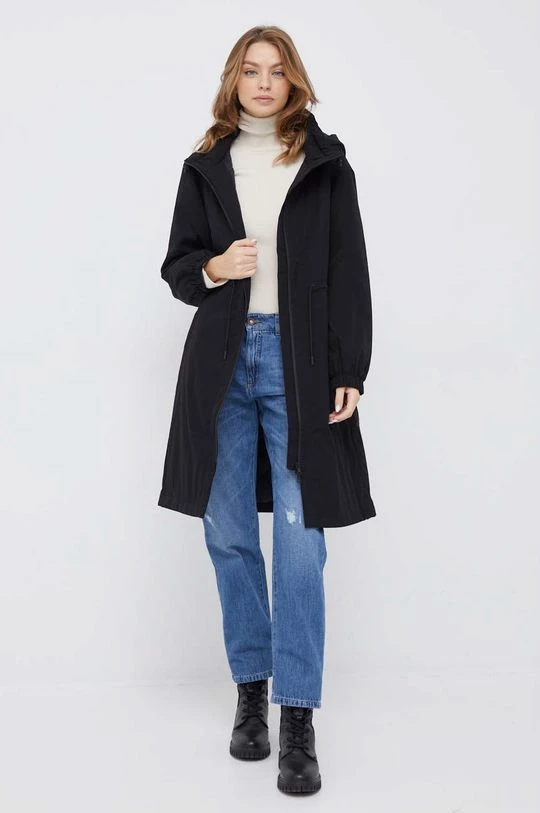 Γυναικεία Μακριά μπουφάν Eπανωφόρι Sisley μαύρο, 2 Γυναικεία Μακριά μπουφάν Eπανωφόρι Sisley μαύρο, - Image 2