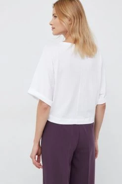 Γυναικεία Κοντομάνικο Βαμβακερό μπλουζάκι Sisley άσπρο -Εξοδος Sisley Κατάστημα unnamed file 1994