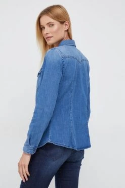 Γυναικεία Πουκάμισα Τζιν πουκάμισο Sisley μπλε -Εξοδος Sisley Κατάστημα unnamed file 2020