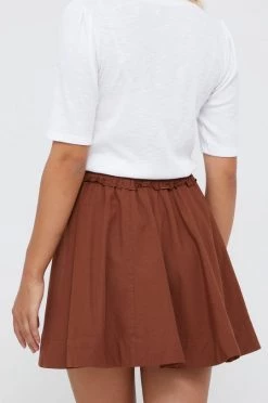 Γυναικεία Φούστες Βαμβακερή φούστα Sisley καφέ, -Εξοδος Sisley Κατάστημα unnamed file 2046