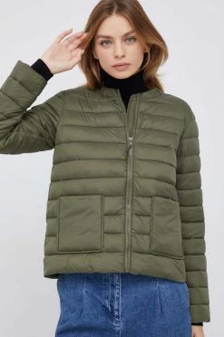 Γυναικεία Κοντά μπουφάν Μπουφάν Sisley πράσινο,