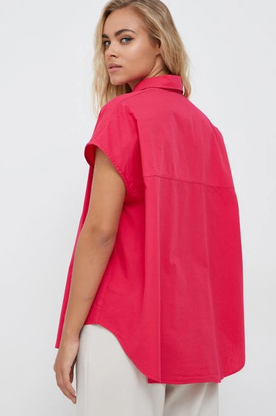 Γυναικεία Πουκάμισα Βαμβακερό πουκάμισο Sisley ροζ, 3 Γυναικεία Πουκάμισα Βαμβακερό πουκάμισο Sisley ροζ, - Image 3