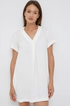 Γυναικεία Φορέματα Λινό φόρεμα Sisley μπεζ,