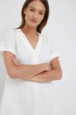 Γυναικεία Φορέματα Λινό φόρεμα Sisley μπεζ, -Εξοδος Sisley Κατάστημα unnamed file 2071