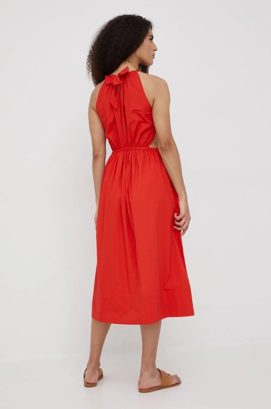 Γυναικεία Φορέματα Βαμβακερό φόρεμα Sisley κόκκινο, 3 Γυναικεία Φορέματα Βαμβακερό φόρεμα Sisley κόκκινο, - Image 3