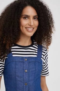 Γυναικεία Φορέματα Φόρεμα από λινό μείγμα Sisley ναυτικό μπλε, -Εξοδος Sisley Κατάστημα unnamed file 2097