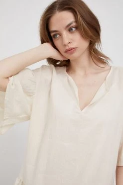 Γυναικεία Φορέματα Λινό φόρεμα Sisley μπεζ, 8 Γυναικεία Φορέματα Λινό φόρεμα Sisley μπεζ, -Εξοδος Sisley Κατάστημα unnamed file 2143