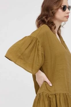 Γυναικεία Φορέματα Λινό φόρεμα Sisley πράσινο, 10 Γυναικεία Φορέματα Λινό φόρεμα Sisley πράσινο, -Εξοδος Sisley Κατάστημα unnamed file 2149