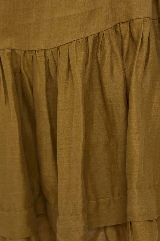 Γυναικεία Φορέματα Λινό φόρεμα Sisley πράσινο, 6 Γυναικεία Φορέματα Λινό φόρεμα Sisley πράσινο, - Image 6