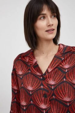 Γυναικεία Πουκάμισα Πουκάμισο Sisley κόκκινο, -Εξοδος Sisley Κατάστημα unnamed file 2170