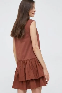 Γυναικεία Φορέματα Βαμβακερό φόρεμα Sisley καφέ, 7 Γυναικεία Φορέματα Βαμβακερό φόρεμα Sisley καφέ, -Εξοδος Sisley Κατάστημα unnamed file 2201