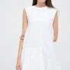 Γυναικεία Φορέματα Βαμβακερό φόρεμα Sisley άσπρο,