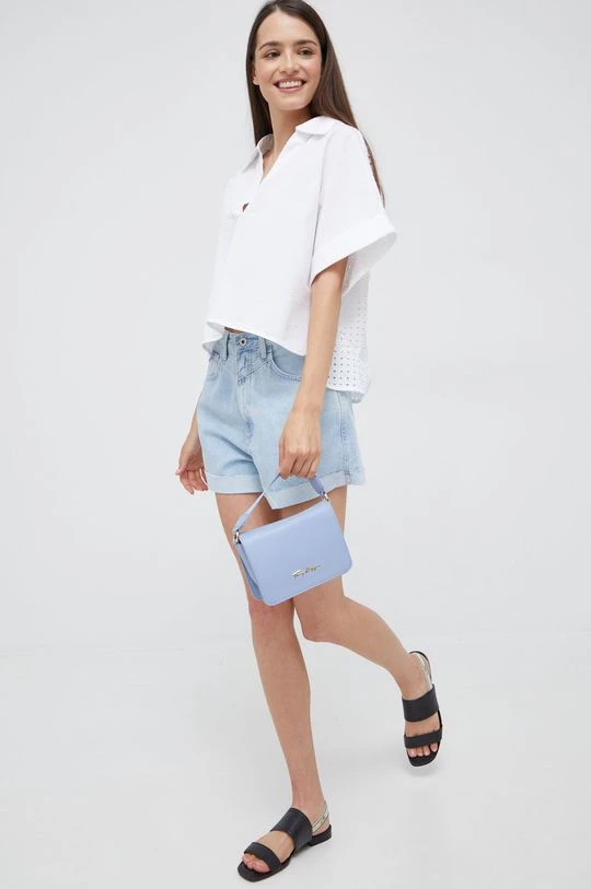 Γυναικεία Μπλούζες Βαμβακερή μπλούζα Sisley χρώμα: άσπρο 2 Γυναικεία Μπλούζες Βαμβακερή μπλούζα Sisley χρώμα: άσπρο - Image 2