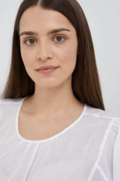 Γυναικεία Μπλούζες Βαμβακερή μπλούζα Sisley χρώμα: άσπρο -Εξοδος Sisley Κατάστημα unnamed file 2223