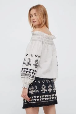 Γυναικεία Μπλούζες Λευκή μπλούζα Sisley χρώμα: μπεζ 7 Γυναικεία Μπλούζες Λευκή μπλούζα Sisley χρώμα: μπεζ -Εξοδος Sisley Κατάστημα unnamed file 2232