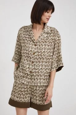 Γυναικεία Πουκάμισα Πουκάμισο Sisley πράσινο,