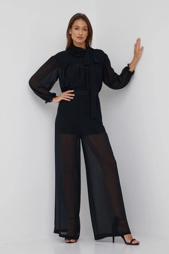 Γυναικεία Μπλούζες Μπλουζάκι Sisley χρώμα: μαύρο 2 Γυναικεία Μπλούζες Μπλουζάκι Sisley χρώμα: μαύρο - Image 2