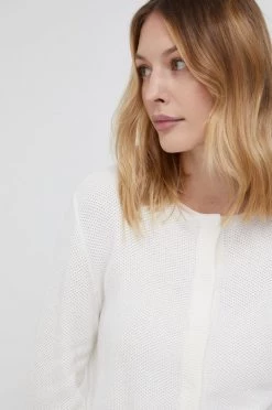 Γυναικεία Με φερμουάρ Βαμβακερό πουλόβερ Sisley χρώμα: μπεζ -Εξοδος Sisley Κατάστημα unnamed file 2300