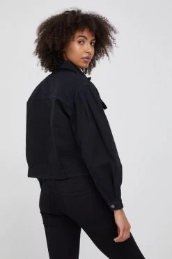 Γυναικεία Κοντά μπουφάν Τζιν μπουφάν Sisley χρώμα: μαύρο, -Εξοδος Sisley Κατάστημα unnamed file 2319