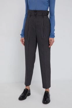 Γυναικεία Υφασμάτινα Παντελόνι Sisley χρώμα: γκρι