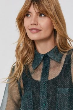 Γυναικεία Πουκάμισα Πουκάμισο Sisley χρώμα: πράσινο 8 Γυναικεία Πουκάμισα Πουκάμισο Sisley χρώμα: πράσινο -Εξοδος Sisley Κατάστημα unnamed file 2355