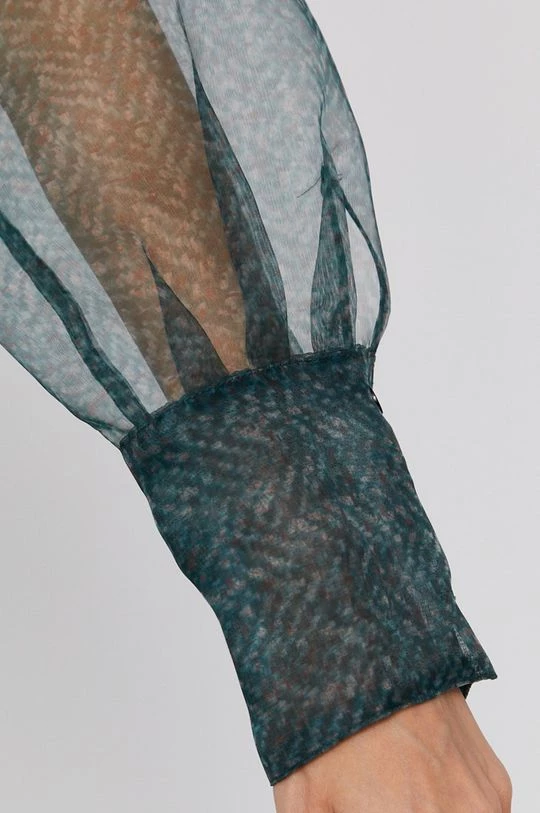 Γυναικεία Πουκάμισα Πουκάμισο Sisley χρώμα: πράσινο 5 Γυναικεία Πουκάμισα Πουκάμισο Sisley χρώμα: πράσινο - Image 5