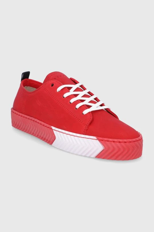 Γυναικεία Sneakers Δερμάτινα παπούτσια Sisley κόκκινο 2 Γυναικεία Sneakers Δερμάτινα παπούτσια Sisley κόκκινο - Image 2