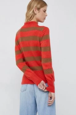 Γυναικεία Χωρίς φερμουάρ Πουλόβερ με προσθήκη μαλλιού Sisley χρώμα: κόκκινο, -Εξοδος Sisley Κατάστημα unnamed file 2410