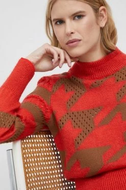 Γυναικεία Χωρίς φερμουάρ Πουλόβερ με προσθήκη μαλλιού Sisley χρώμα: κόκκινο, -Εξοδος Sisley Κατάστημα unnamed file 2411