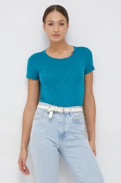 Γυναικεία Κοντομάνικο Μπλουζάκι Sisley πράσινο