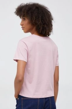 Γυναικεία Κοντομάνικο Βαμβακερό μπλουζάκι Sisley ροζ -Εξοδος Sisley Κατάστημα unnamed file 2453