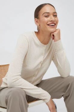 Γυναικεία Με φερμουάρ Ζακέτα από μίγμα μαλλιού Sisley μπεζ