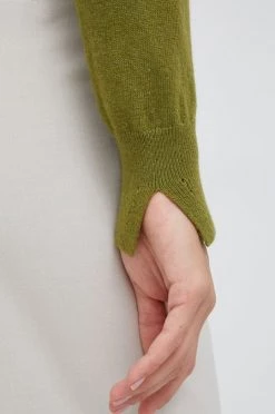 Γυναικεία Χωρίς φερμουάρ Πουλόβερ με μείγμα κασμίρ Sisley χρώμα: πράσινο, -Εξοδος Sisley Κατάστημα unnamed file 2480