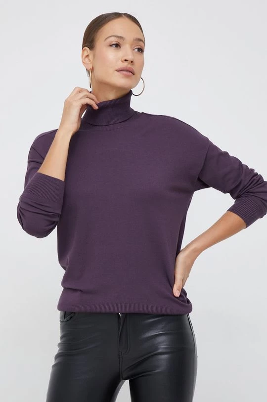 Γυναικεία Χωρίς φερμουάρ Πουλόβερ Sisley μοβ, 4 Γυναικεία Χωρίς φερμουάρ Πουλόβερ Sisley μοβ, - Image 4