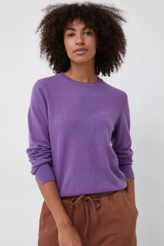 Γυναικεία Χωρίς φερμουάρ Πουλόβερ με μείγμα κασμίρ Sisley χρώμα: μοβ, 1 Γυναικεία Χωρίς φερμουάρ Πουλόβερ με μείγμα κασμίρ Sisley χρώμα: μοβ,