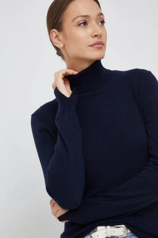 Γυναικεία Χωρίς φερμουάρ Πουλόβερ με προσθήκη μαλλιού Sisley χρώμα: ναυτικό μπλε, 4 Γυναικεία Χωρίς φερμουάρ Πουλόβερ με προσθήκη μαλλιού Sisley χρώμα: ναυτικό μπλε, - Image 4
