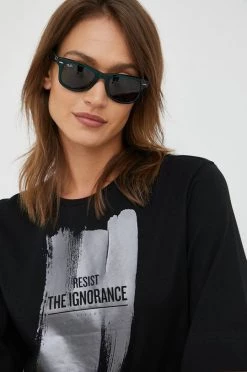 Γυναικεία Κοντομάνικο Βαμβακερό μπλουζάκι Sisley μαύρο 8 Γυναικεία Κοντομάνικο Βαμβακερό μπλουζάκι Sisley μαύρο -Εξοδος Sisley Κατάστημα unnamed file 2540