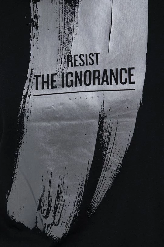 Γυναικεία Κοντομάνικο Βαμβακερό μπλουζάκι Sisley μαύρο 5 Γυναικεία Κοντομάνικο Βαμβακερό μπλουζάκι Sisley μαύρο - Image 5