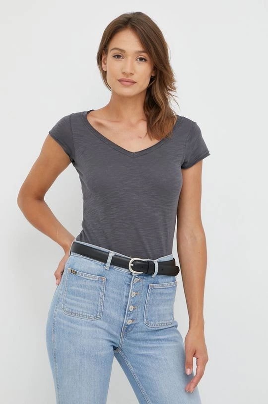 Γυναικεία Κοντομάνικο Μπλουζάκι Sisley γκρι 1 Γυναικεία Κοντομάνικο Μπλουζάκι Sisley γκρι