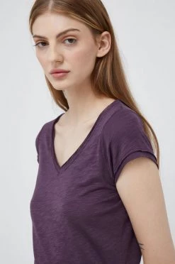 Γυναικεία Κοντομάνικο Μπλουζάκι Sisley μοβ -Εξοδος Sisley Κατάστημα unnamed file 2566