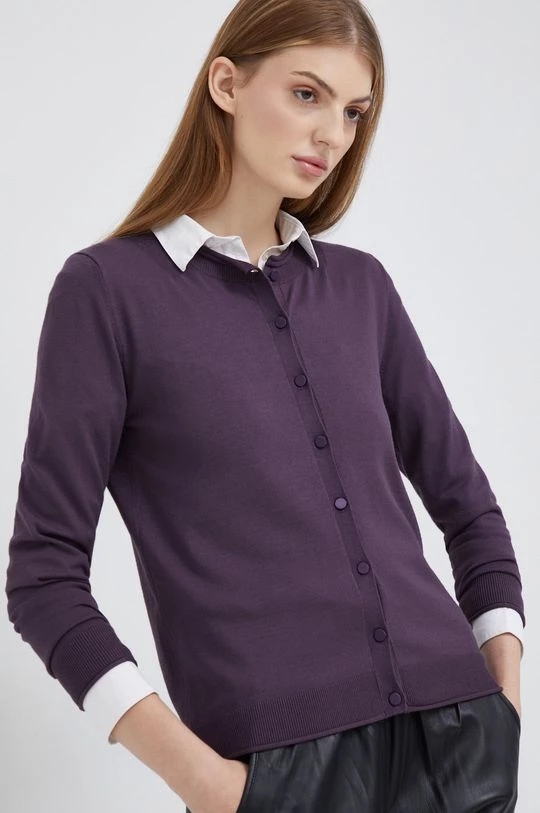 Γυναικεία Με φερμουάρ Πλεκτή ζακέτα Sisley μοβ 1 Γυναικεία Με φερμουάρ Πλεκτή ζακέτα Sisley μοβ