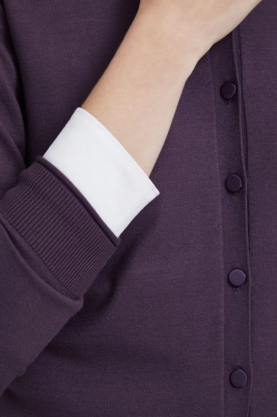 Γυναικεία Με φερμουάρ Πλεκτή ζακέτα Sisley μοβ 5 Γυναικεία Με φερμουάρ Πλεκτή ζακέτα Sisley μοβ - Image 5