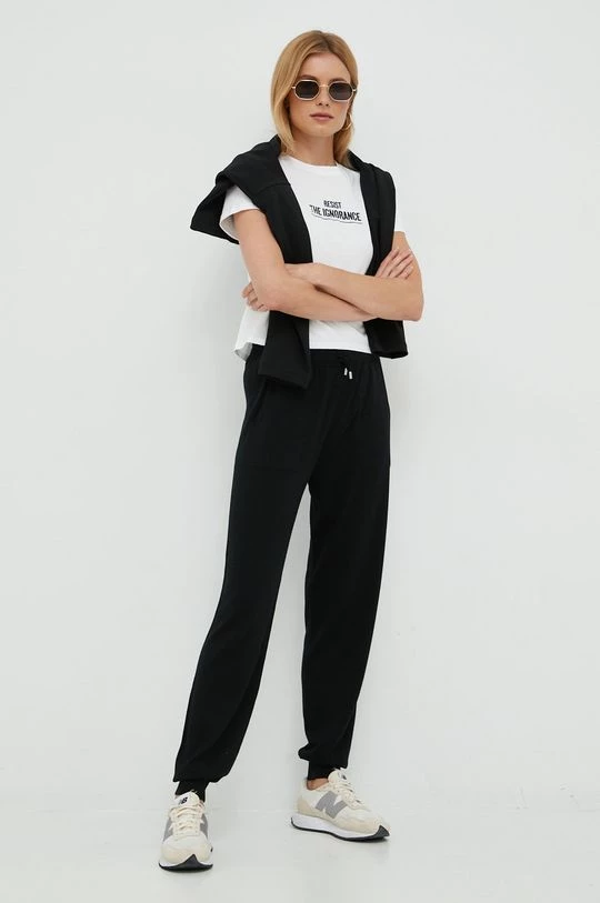 Γυναικεία Κοντομάνικο Βαμβακερό μπλουζάκι Sisley άσπρο 2 Γυναικεία Κοντομάνικο Βαμβακερό μπλουζάκι Sisley άσπρο - Image 2